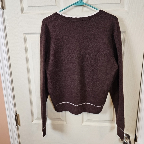 Buffalo David Bitton Scalloped Vintage Landry Cottagecore Knit Cardigan - Picture 7 of 7